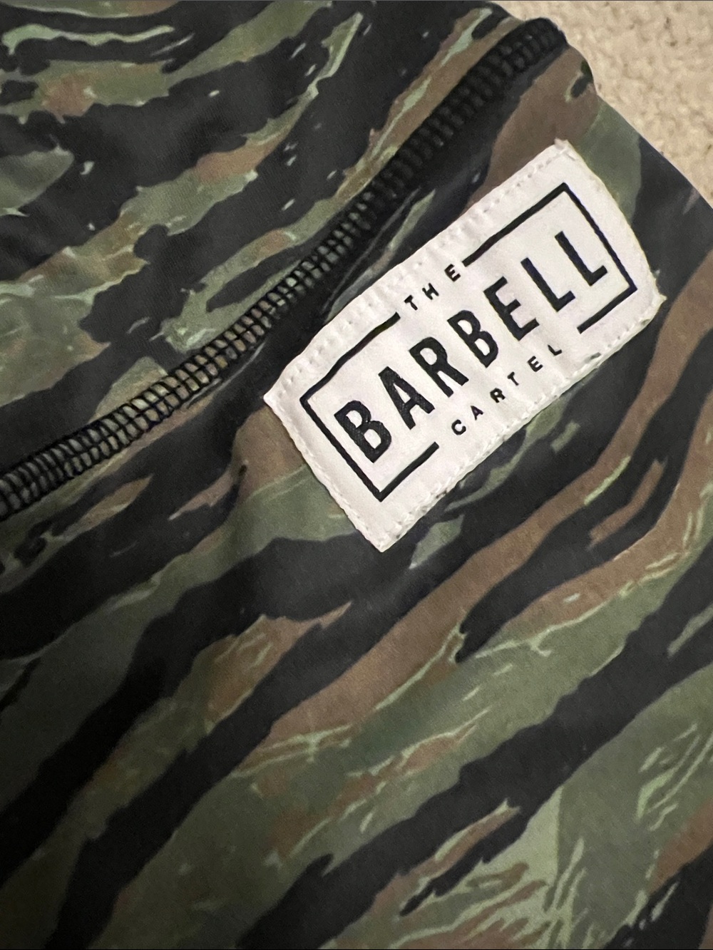 The Barbell Cartel Camo Tiger Stripe Shorts